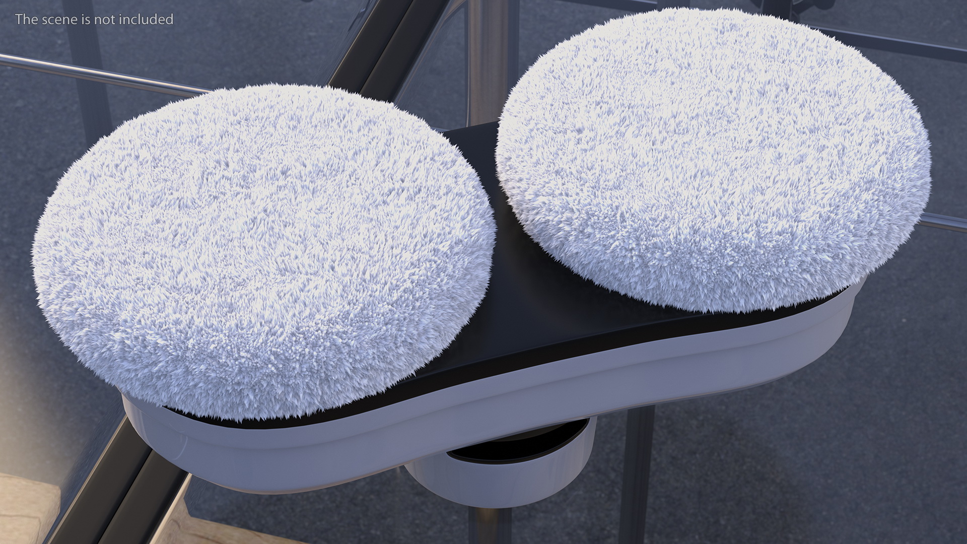 Robot Window Cleaner Gladwell White Fur 3D model