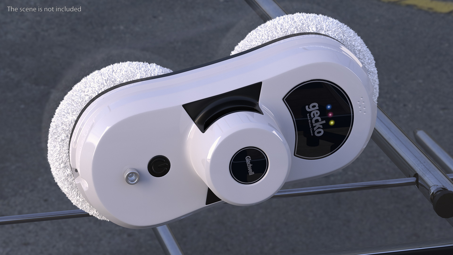 Robot Window Cleaner Gladwell White Fur 3D model