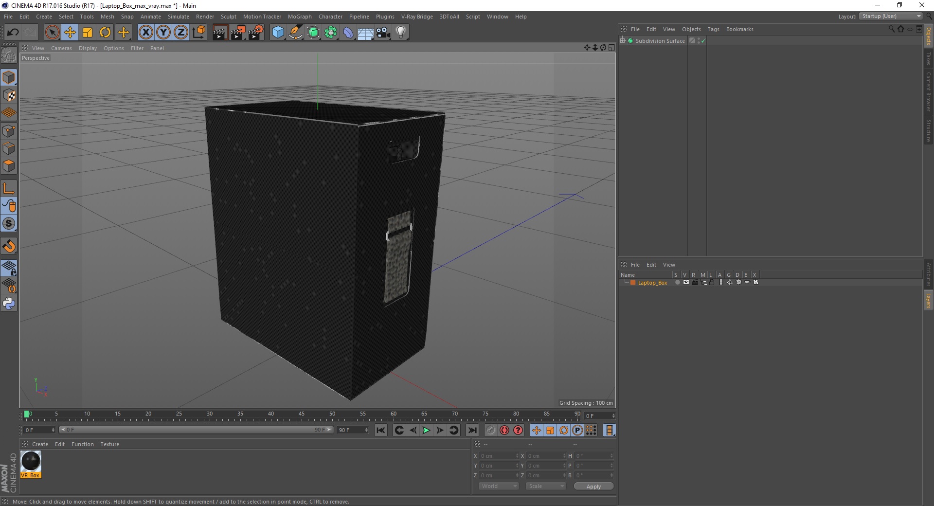 3D model Laptop Box