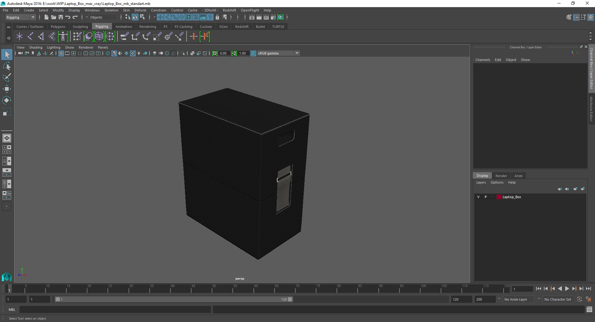 3D model Laptop Box