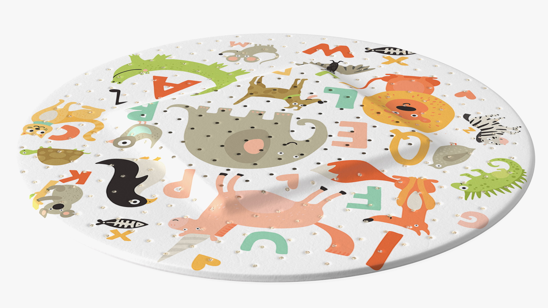 3D Round Band Aid for Kids model