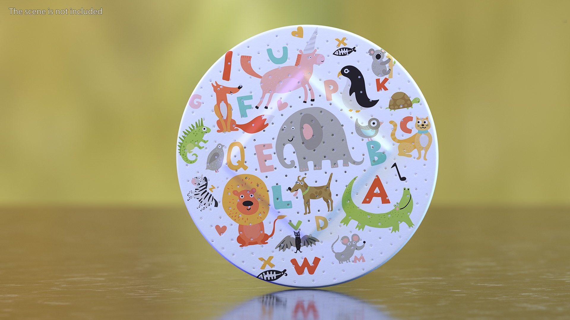 3D Round Band Aid for Kids model
