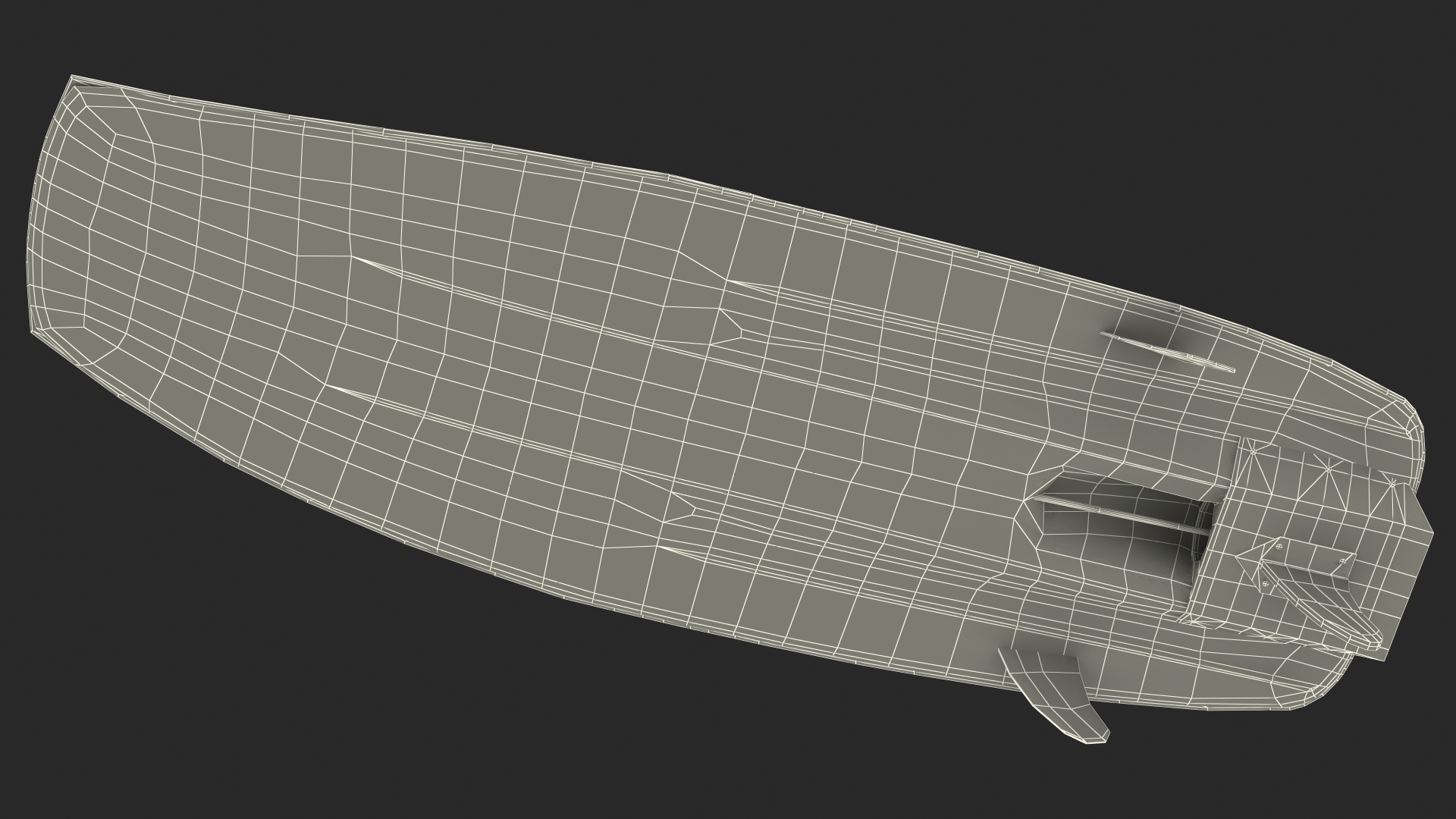 Motorised Carbon Fiber Surfboard Silver 3D model