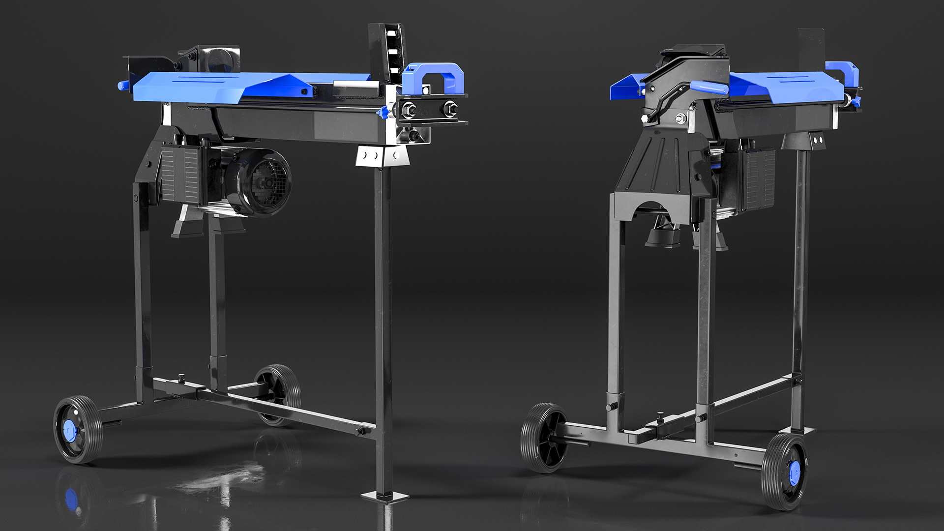 Electric Log Splitter with Stand 3D