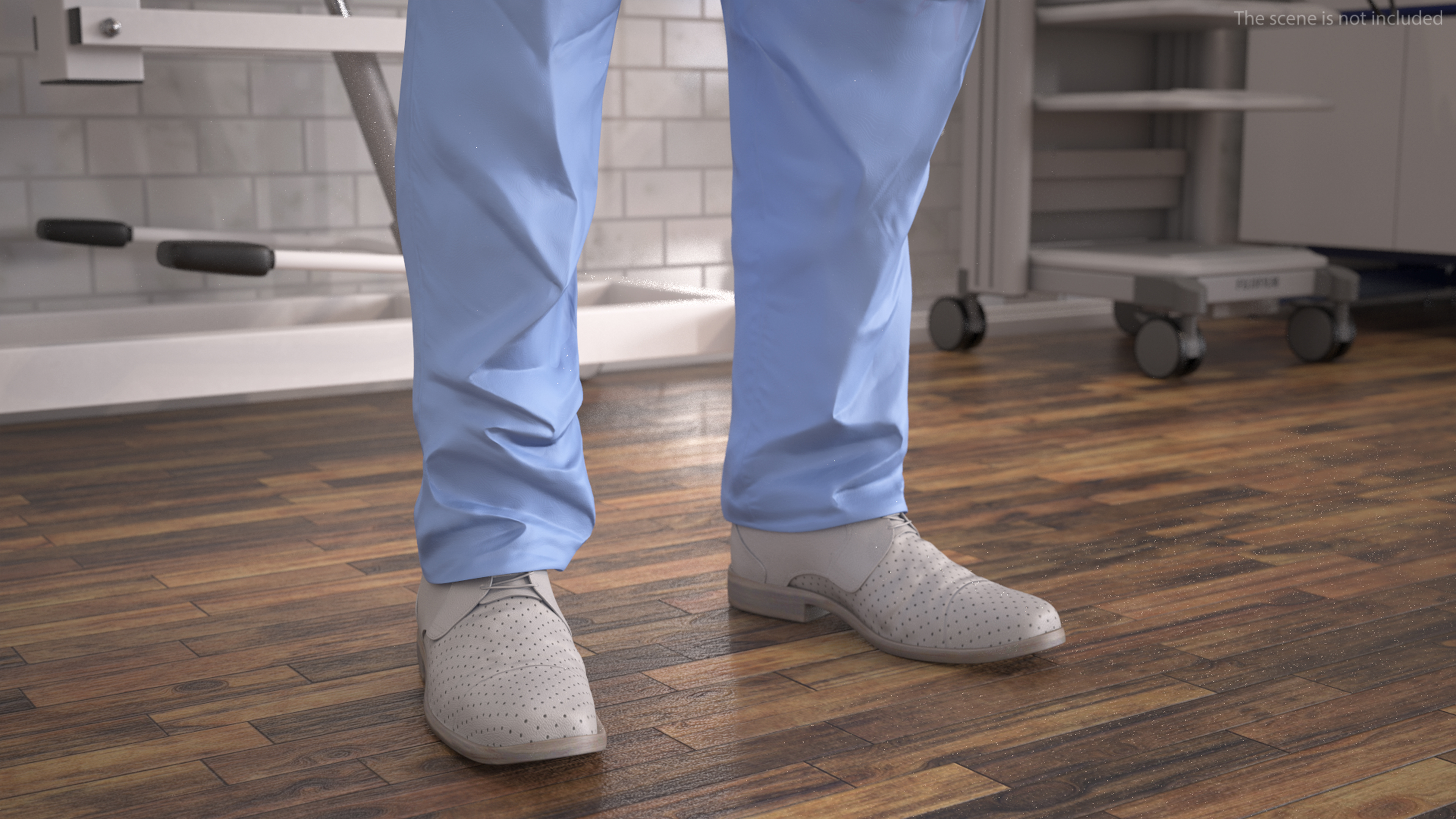 3D Young Asian Male Doctor Blood Stained Rigged for Cinema 4D model