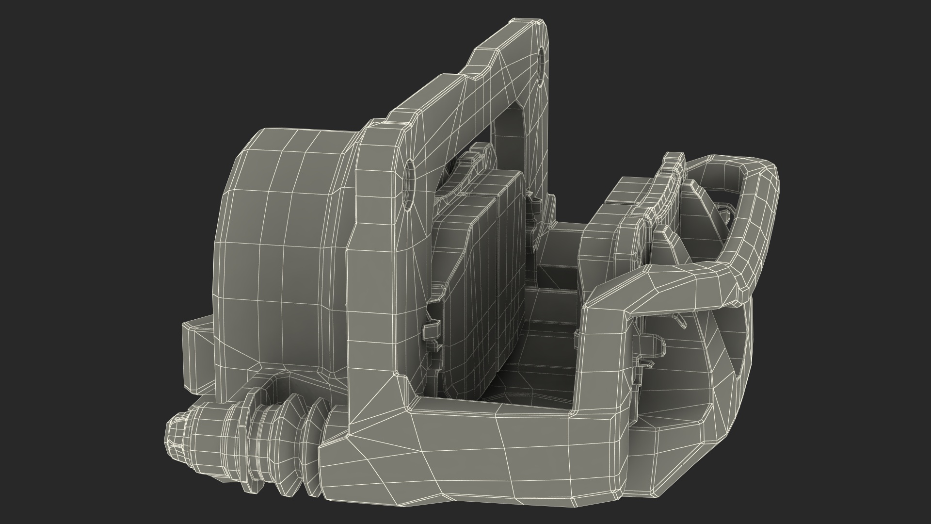3D A-Premium Brake Caliper Pads model