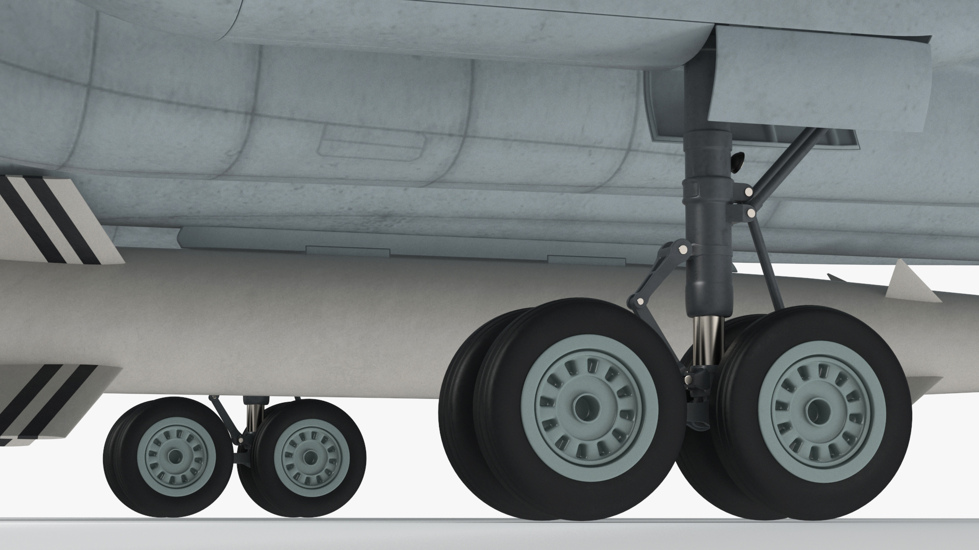3D Xian H-6 China Strategic Bomber with Strategic Strike Weapon Rigged for Cinema 4D