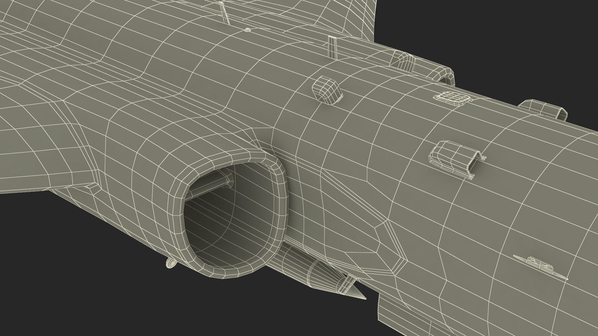 3D Xian H-6 China Strategic Bomber with Strategic Strike Weapon Rigged for Cinema 4D