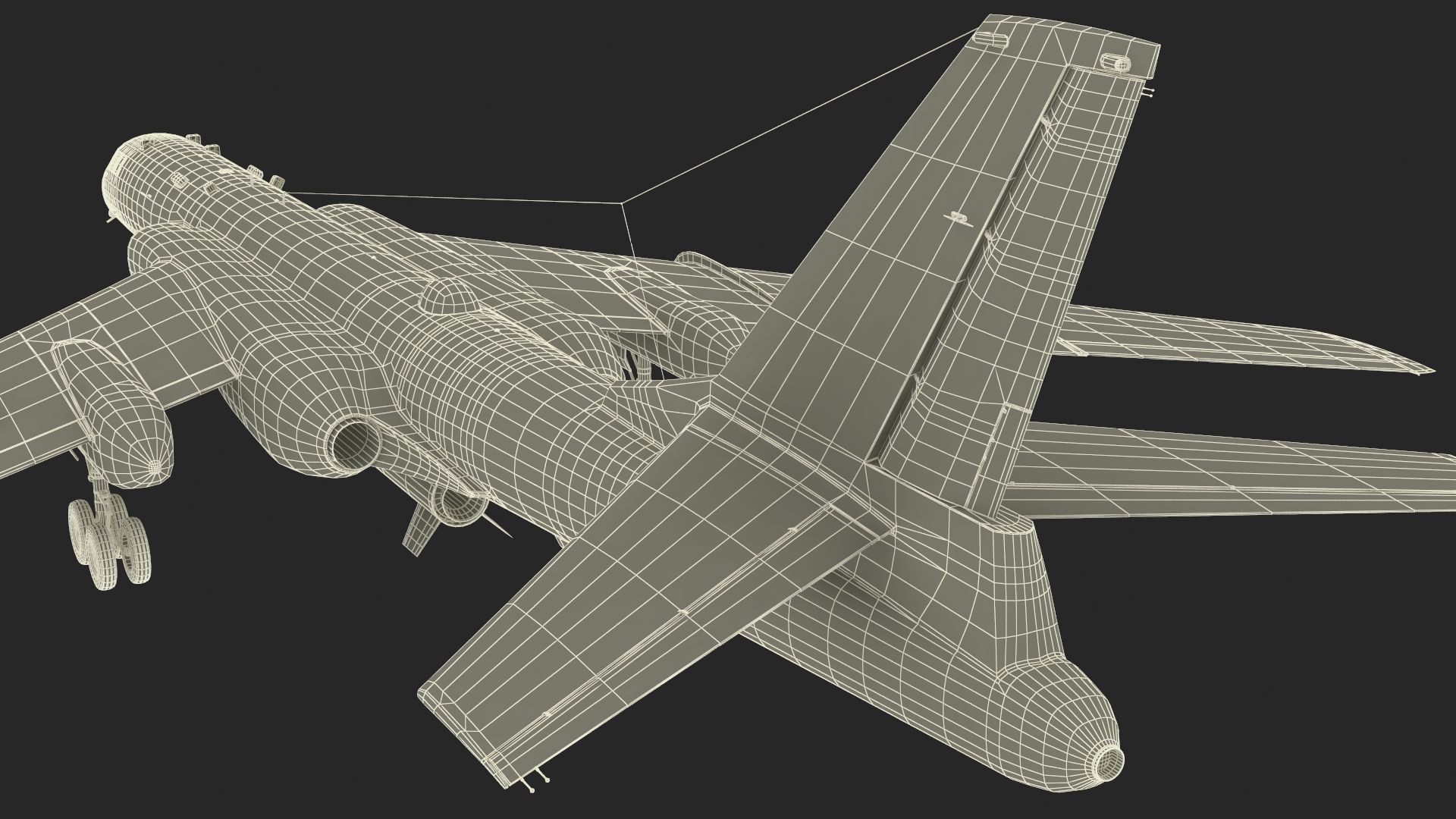 3D Xian H-6 China Strategic Bomber with Strategic Strike Weapon Rigged for Cinema 4D
