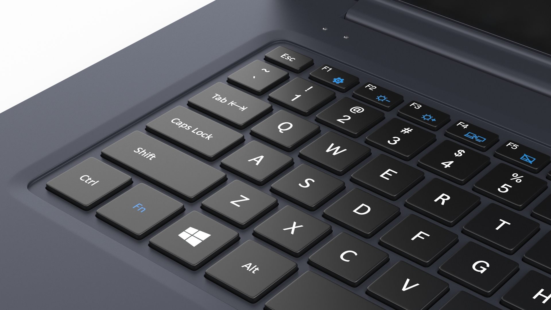 3D Slim Design Laptop model