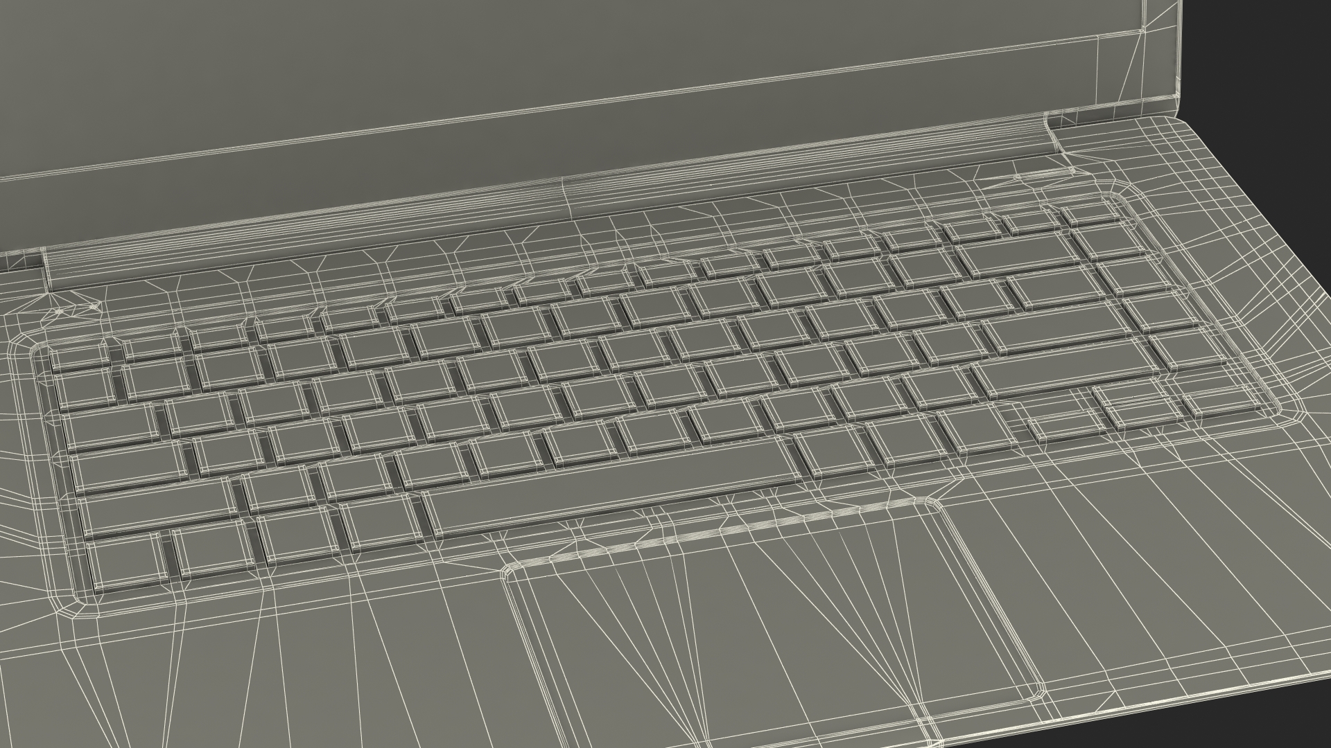 3D Slim Design Laptop model