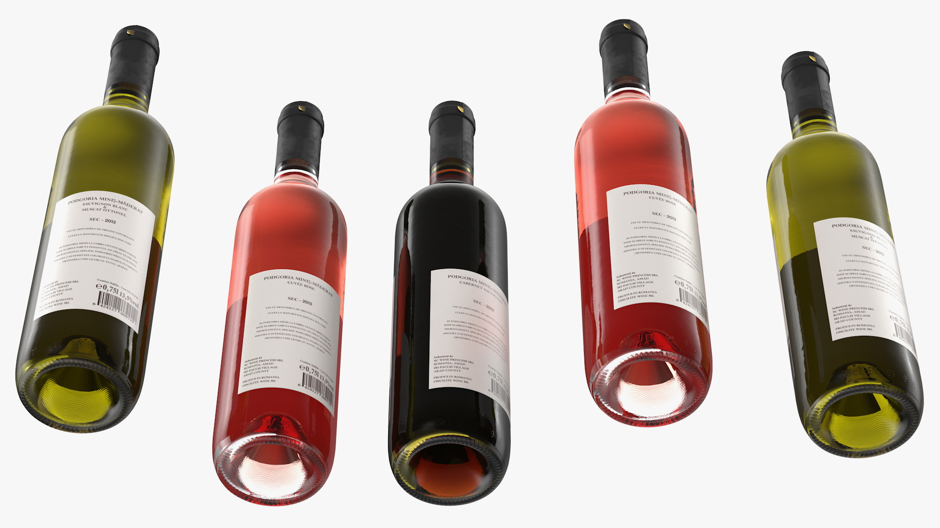 3D Foldable Wooden Rack with Wine Bottles model