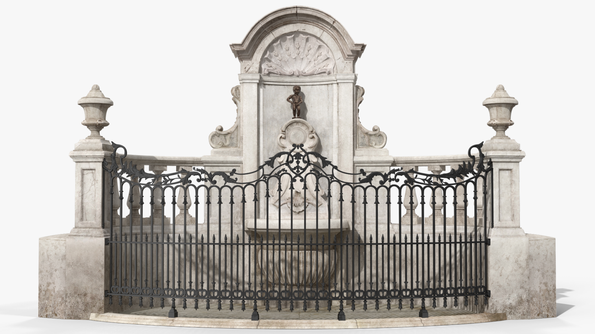 3D Manneken Pis Fountain