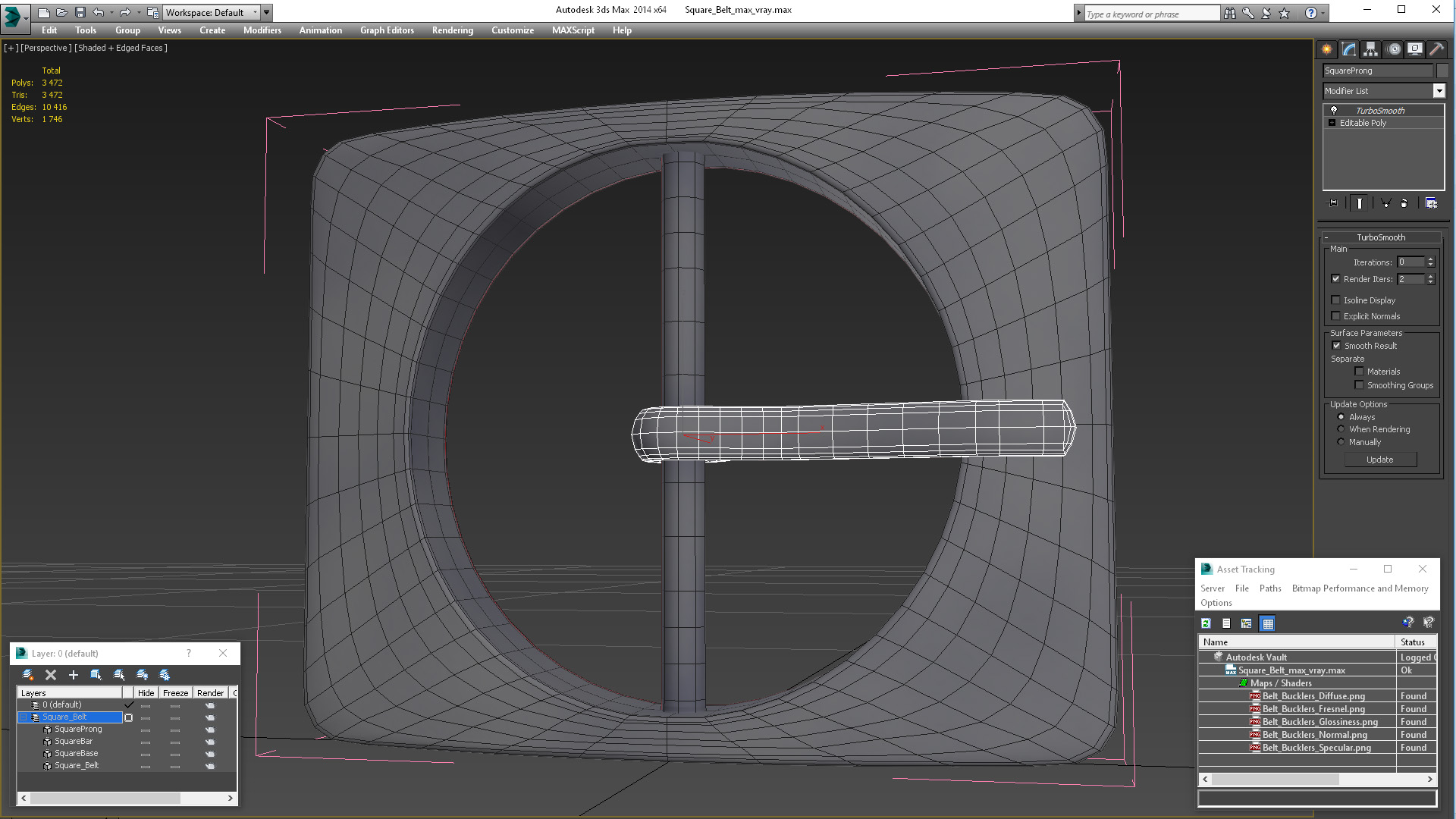 3D Square Belt