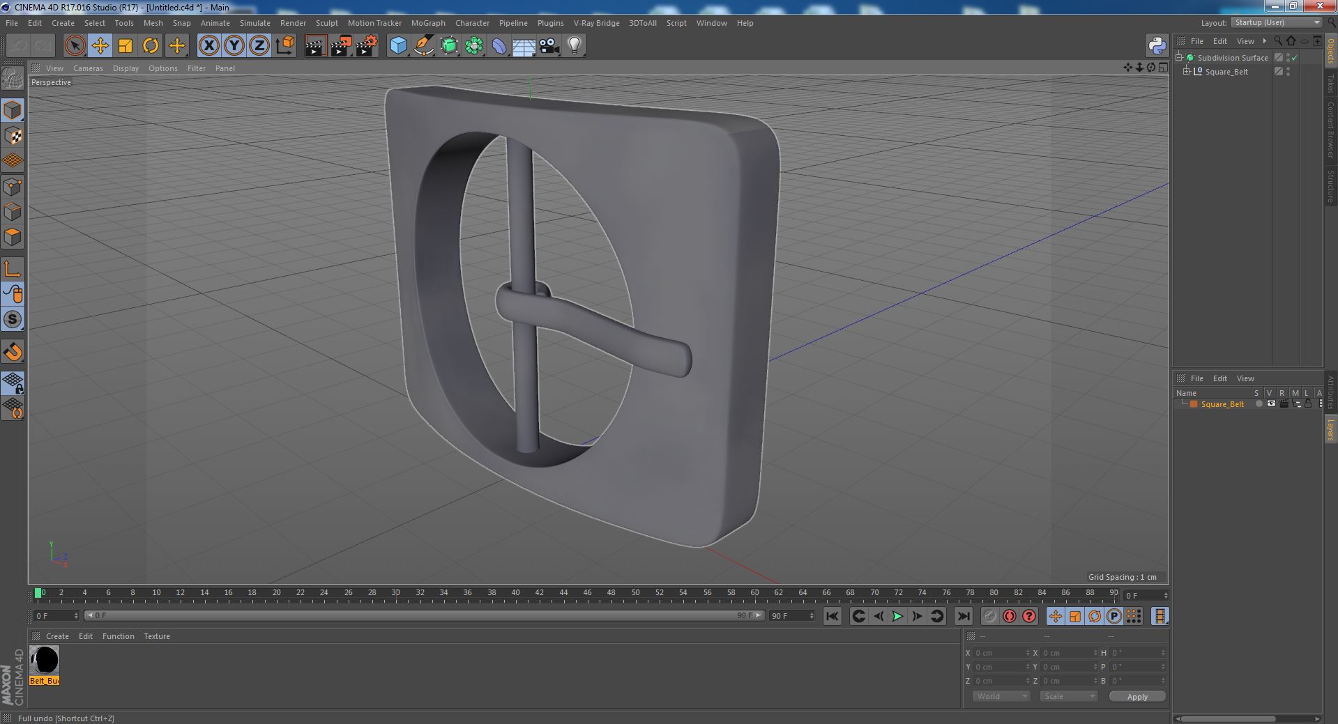 3D Square Belt