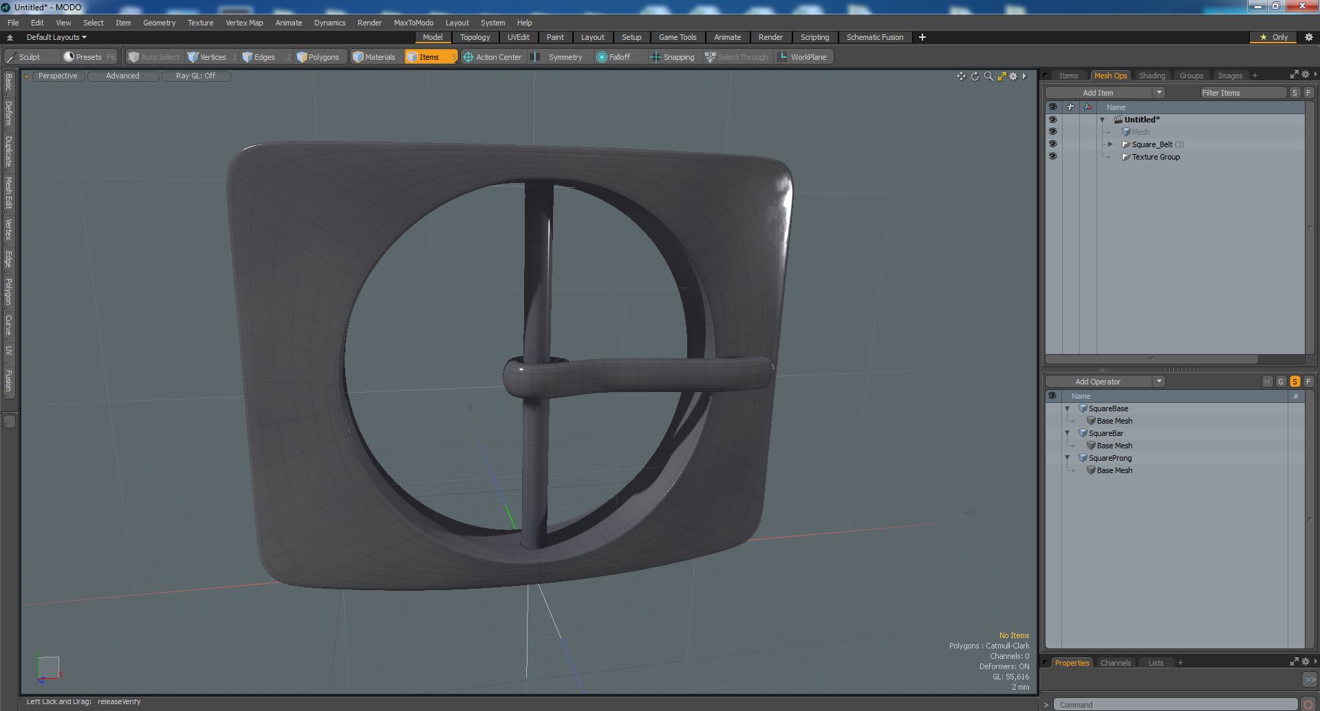 3D Square Belt