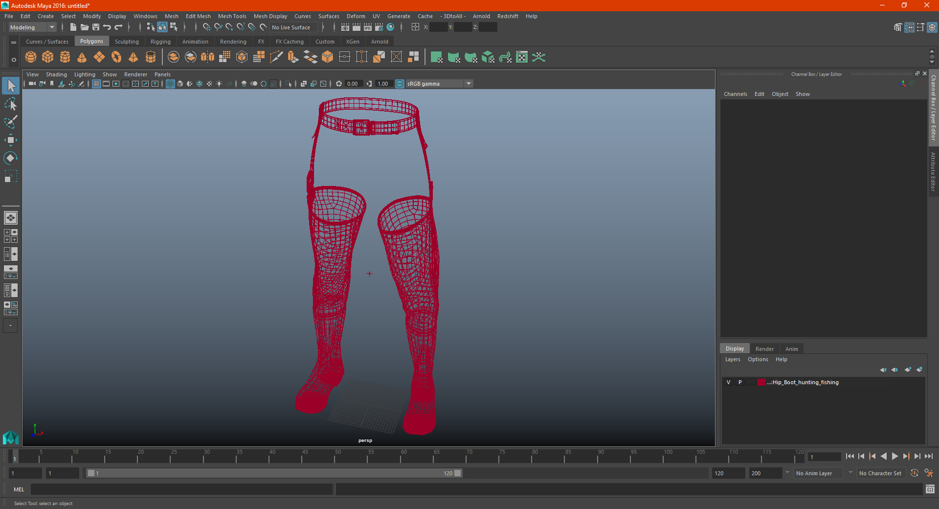 Worker Boots 3D