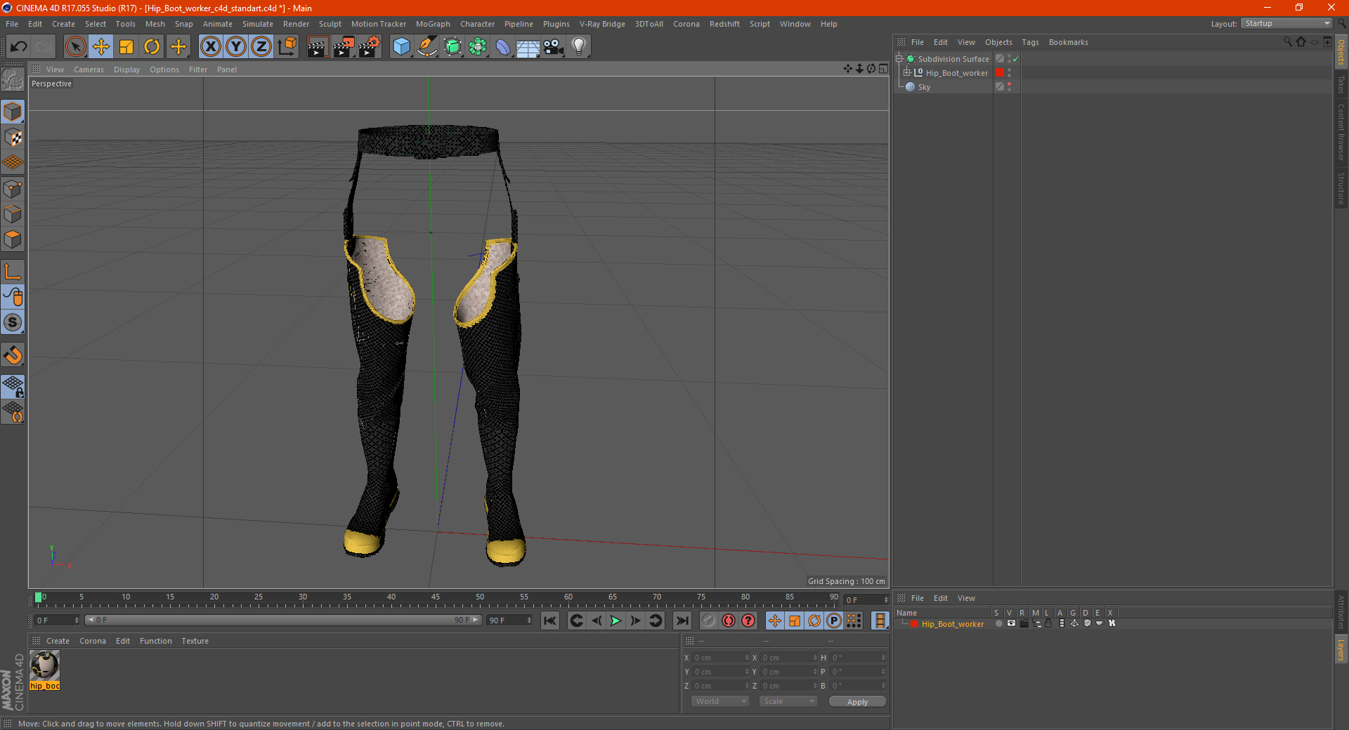 Worker Boots 3D