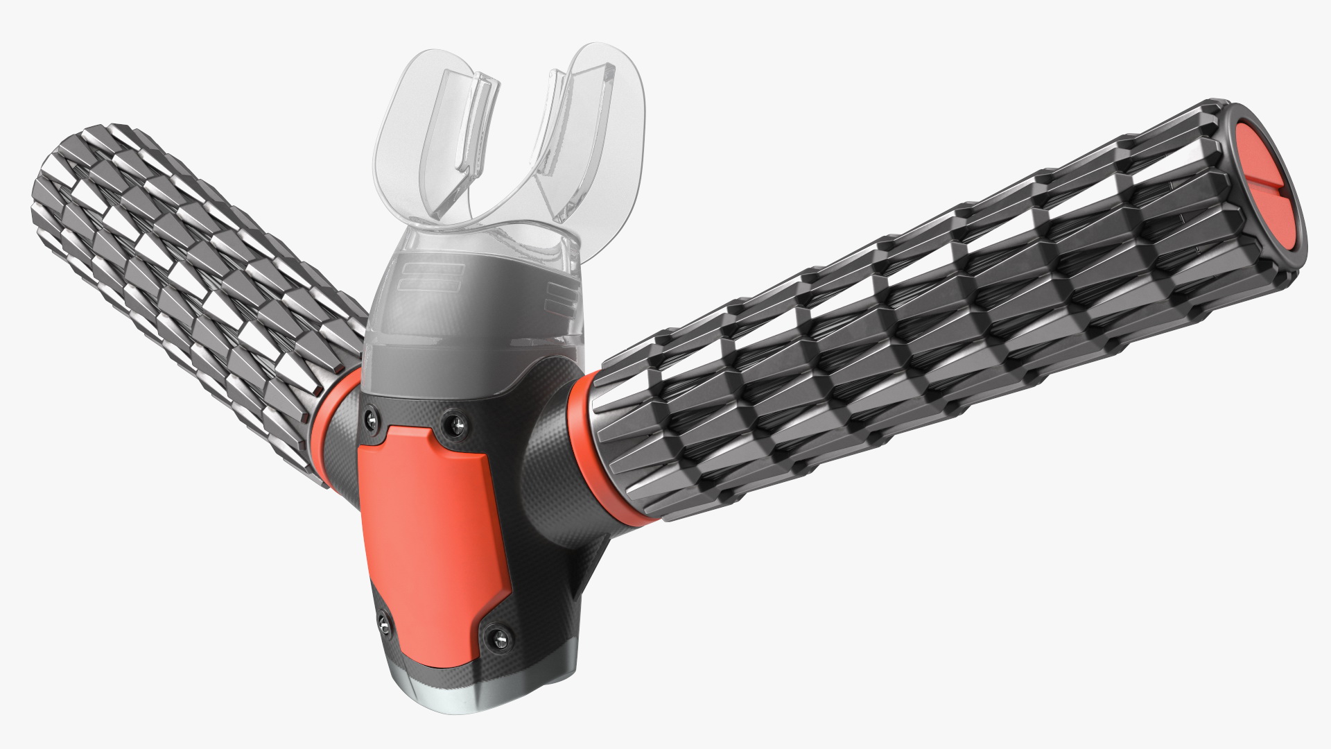3D model Oxygen Mask for Underwater Breathing Red