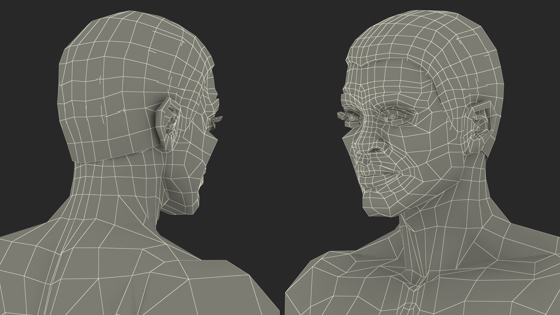 3D model Light Skin Black Man