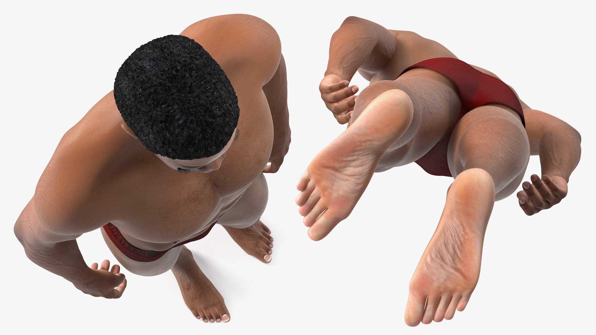 3D model Light Skin Black Man