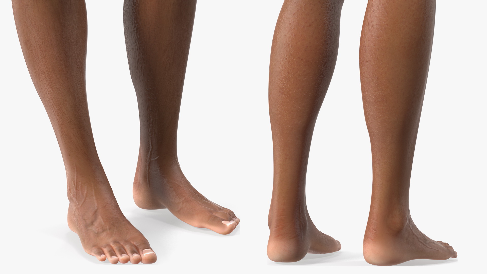 3D model Light Skin Black Man
