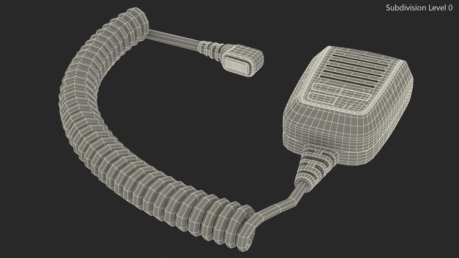 3D model Garmin Marine Radio Fist Microphone