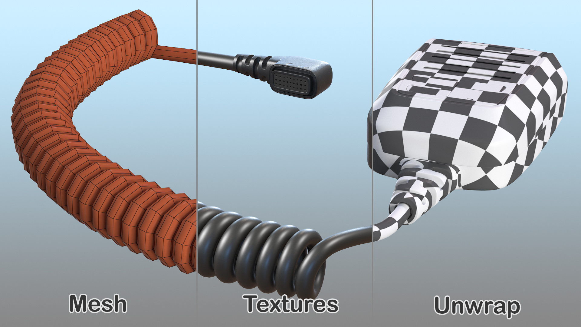 3D model Garmin Marine Radio Fist Microphone