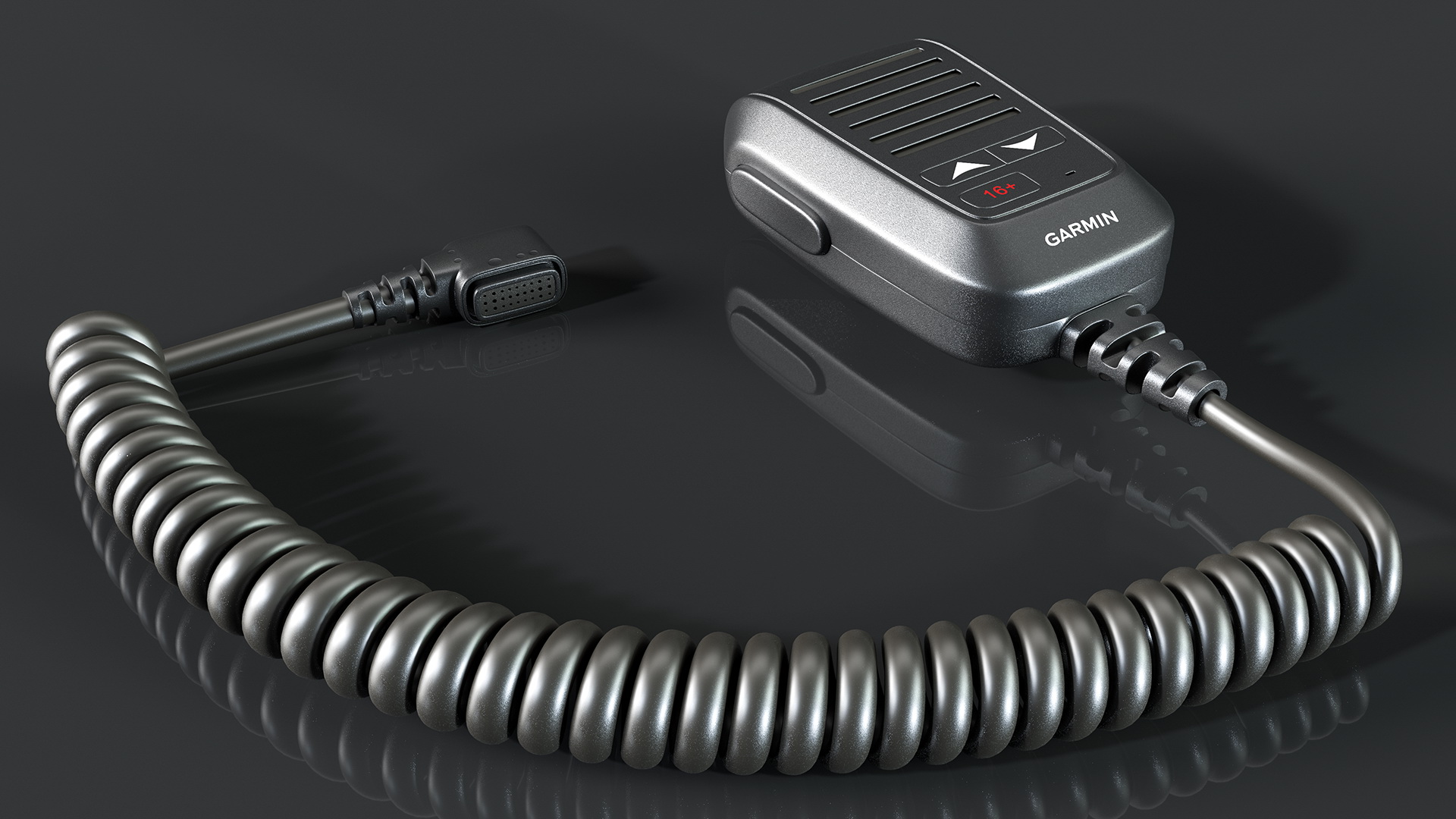 3D model Garmin Marine Radio Fist Microphone