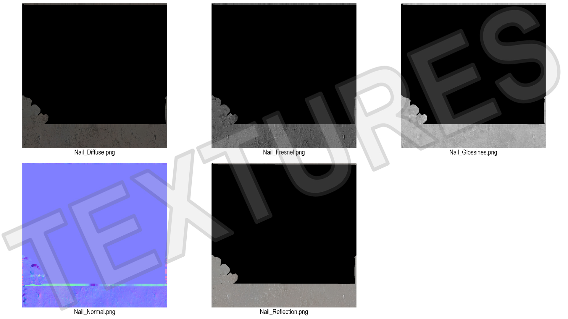 Finishing Nails Old 3D model