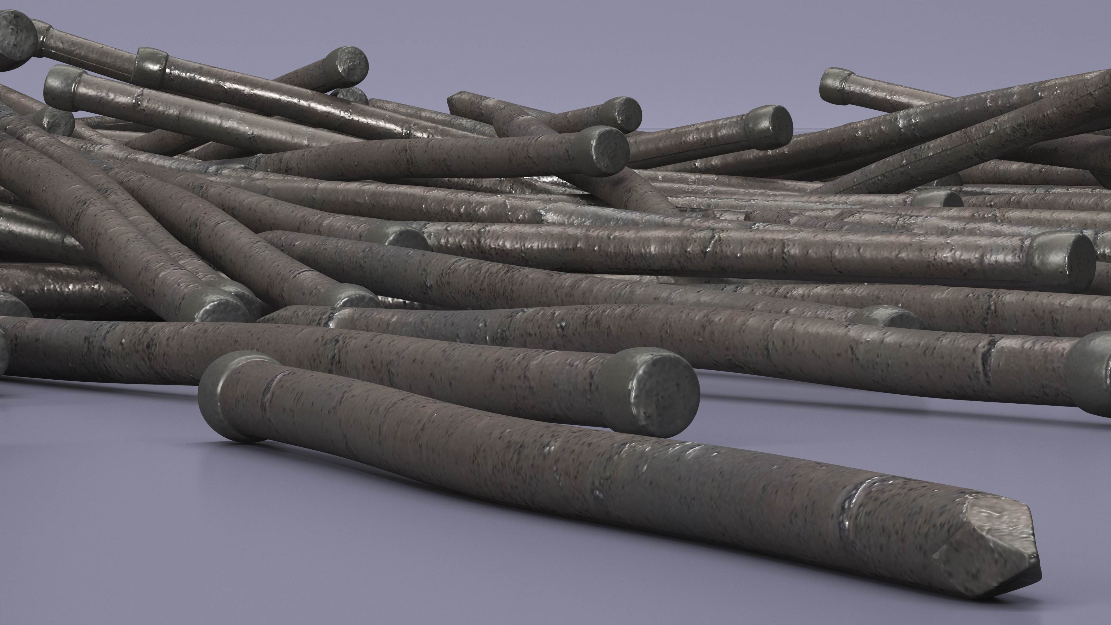 Finishing Nails Old 3D model