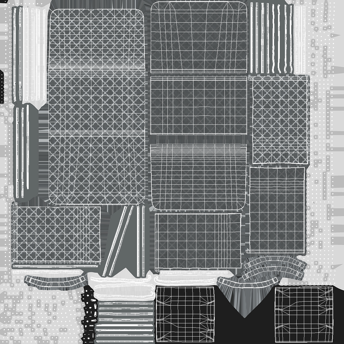 3D Windowed Storage Bin Grey Empty Open