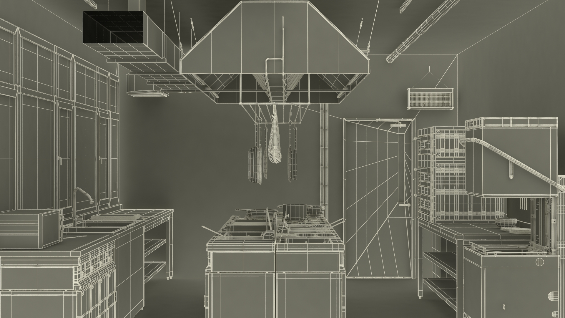 3D Restaurant Kitchen model
