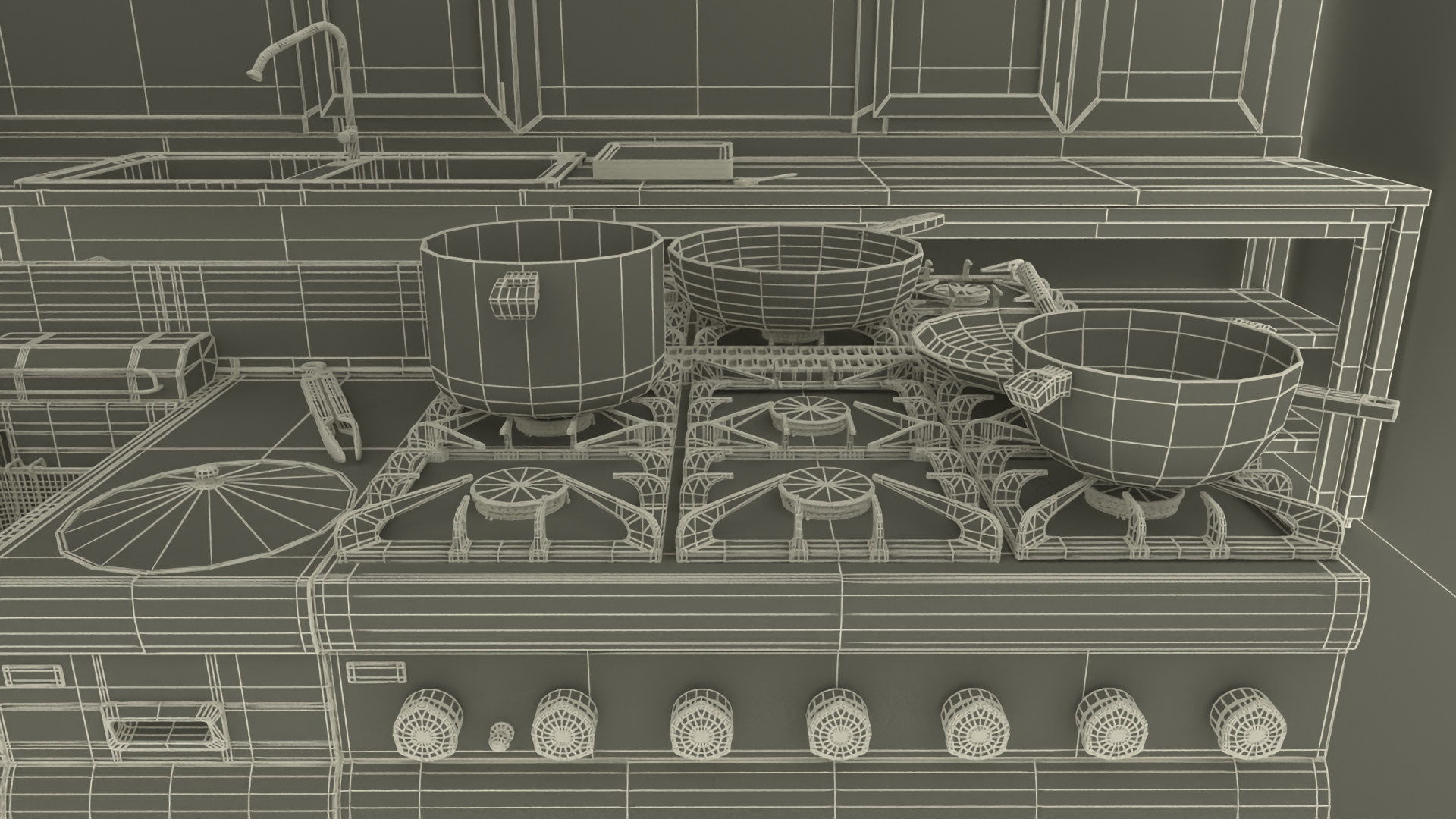 3D Restaurant Kitchen model