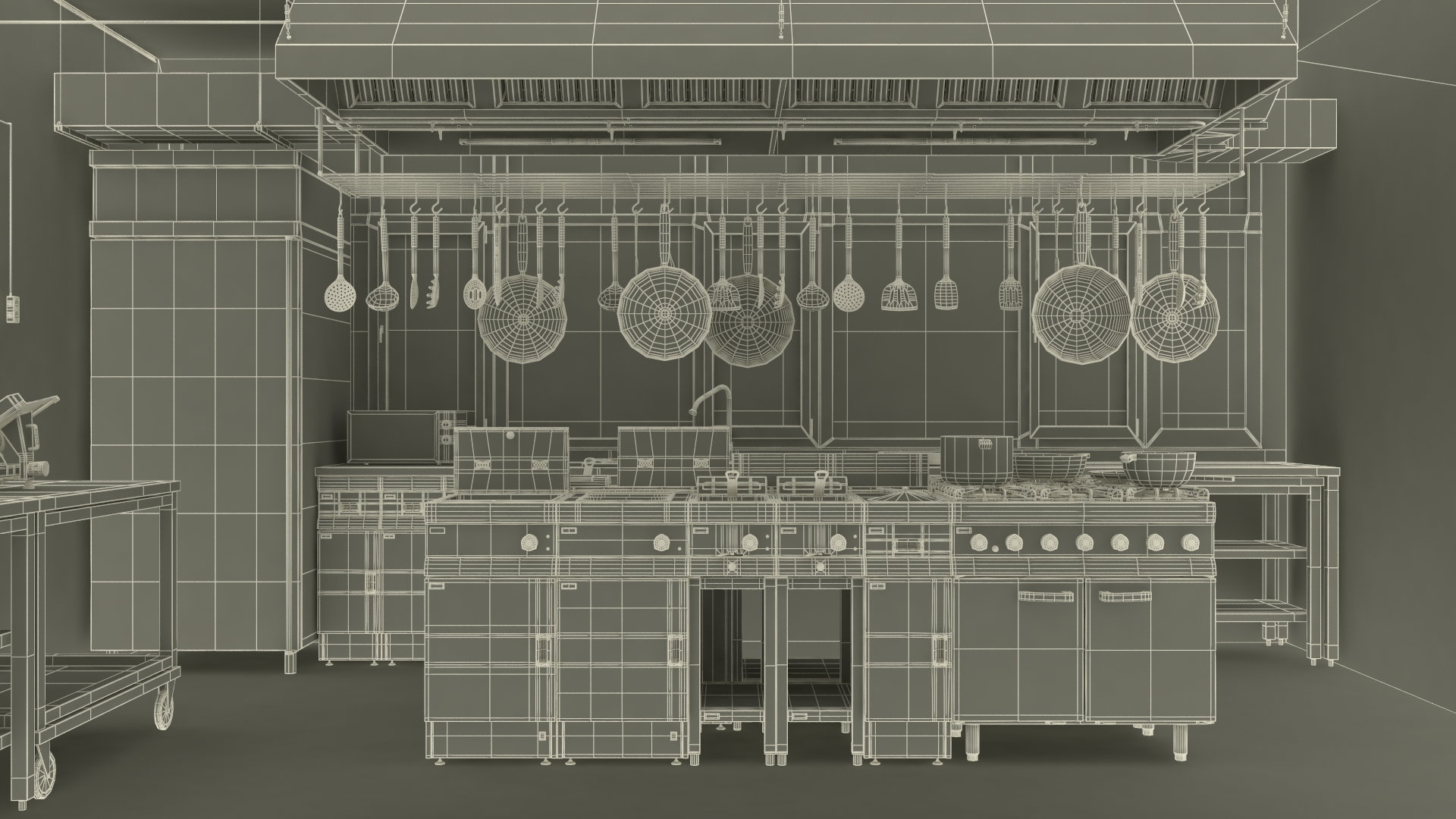 3D Restaurant Kitchen model