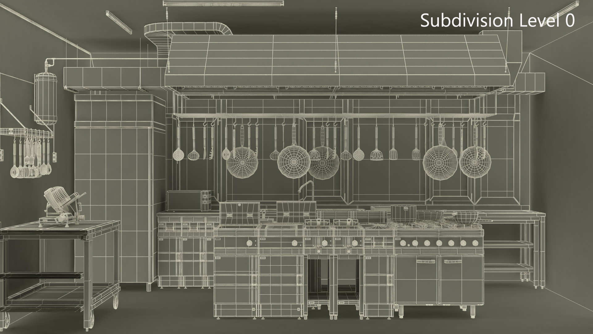3D Restaurant Kitchen model