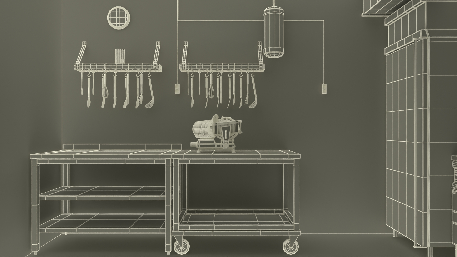 3D Restaurant Kitchen model