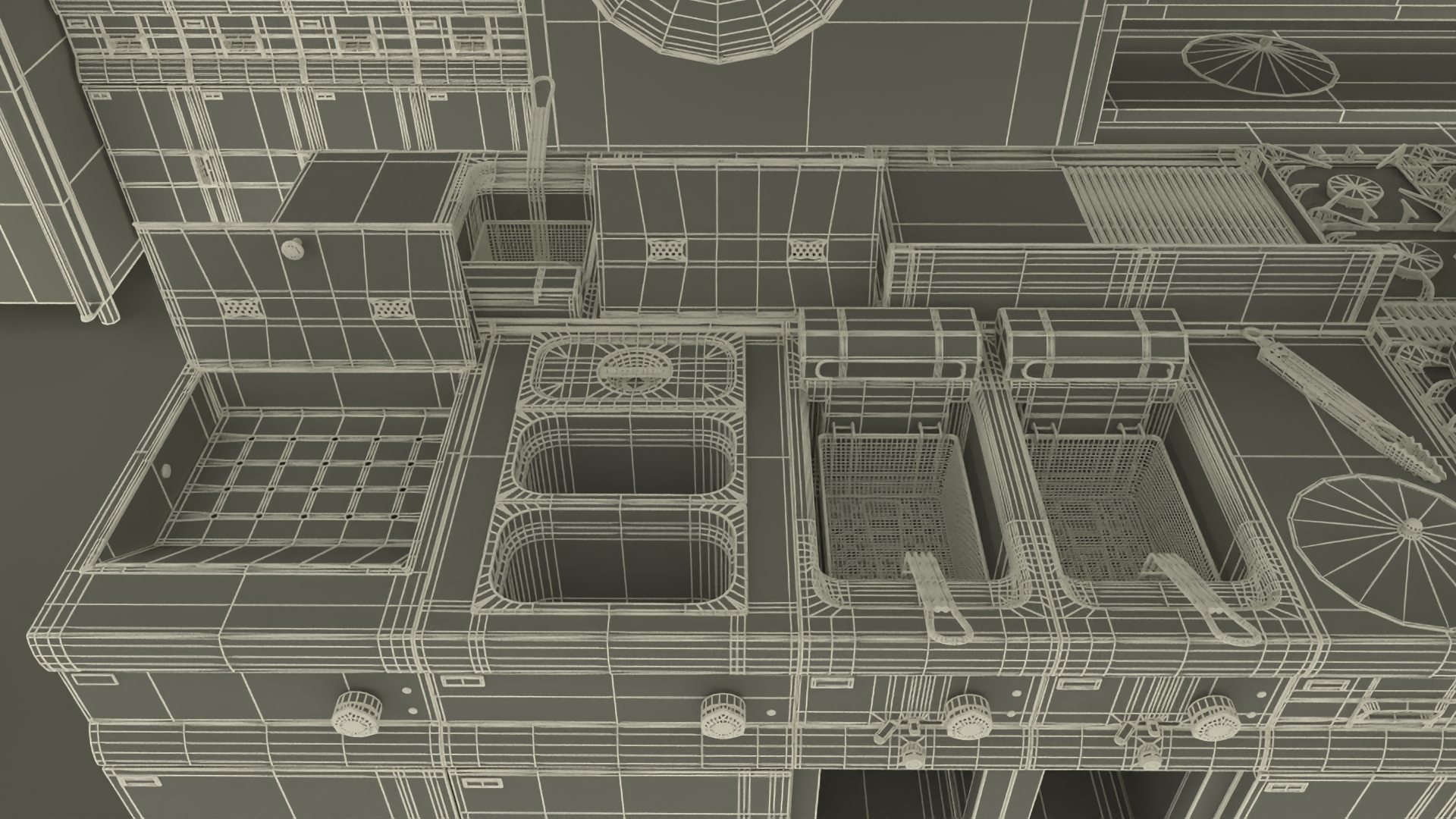 3D Restaurant Kitchen model