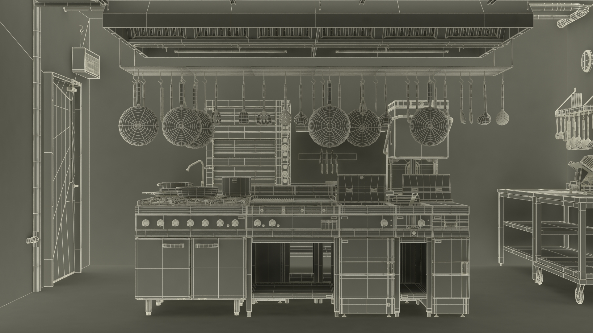 3D Restaurant Kitchen model