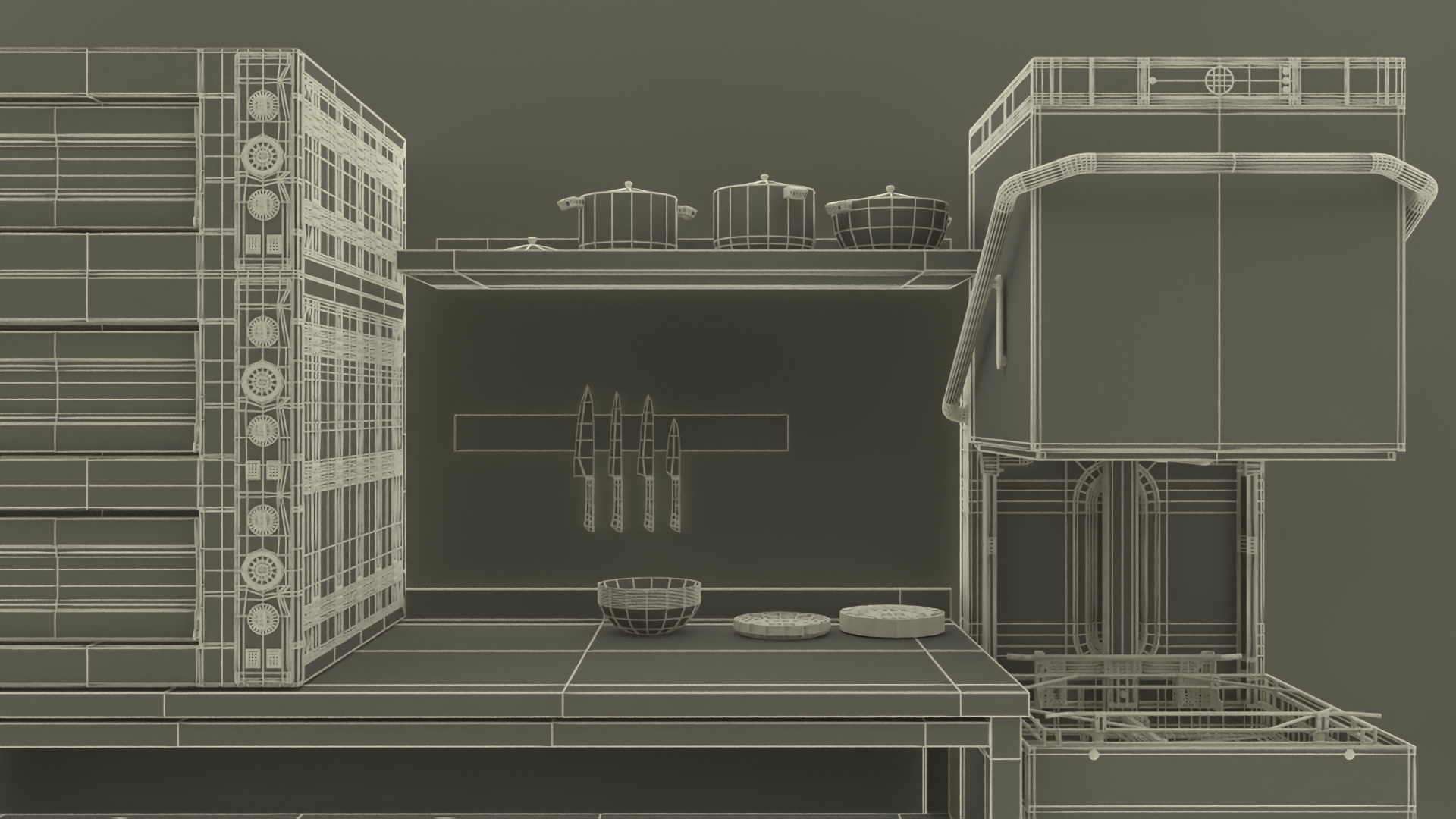 3D Restaurant Kitchen model