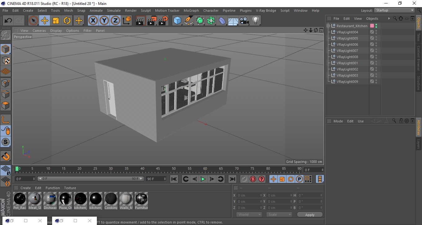 3D Restaurant Kitchen model