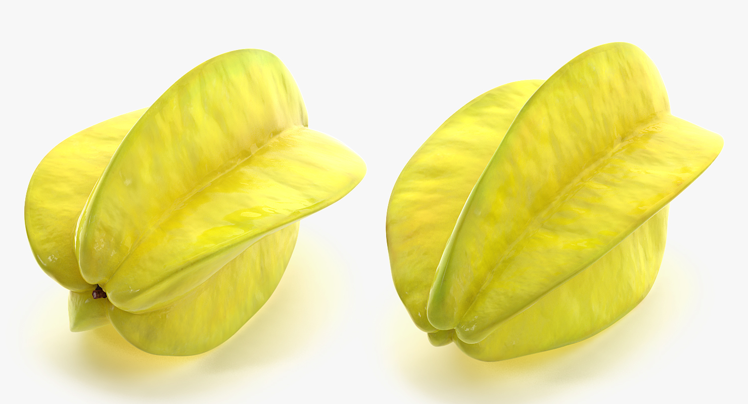 Star Fruit Or Carambola Fruit 3D model
