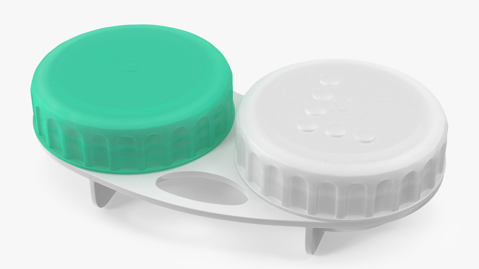Screw Top Contact Lens Case 3D