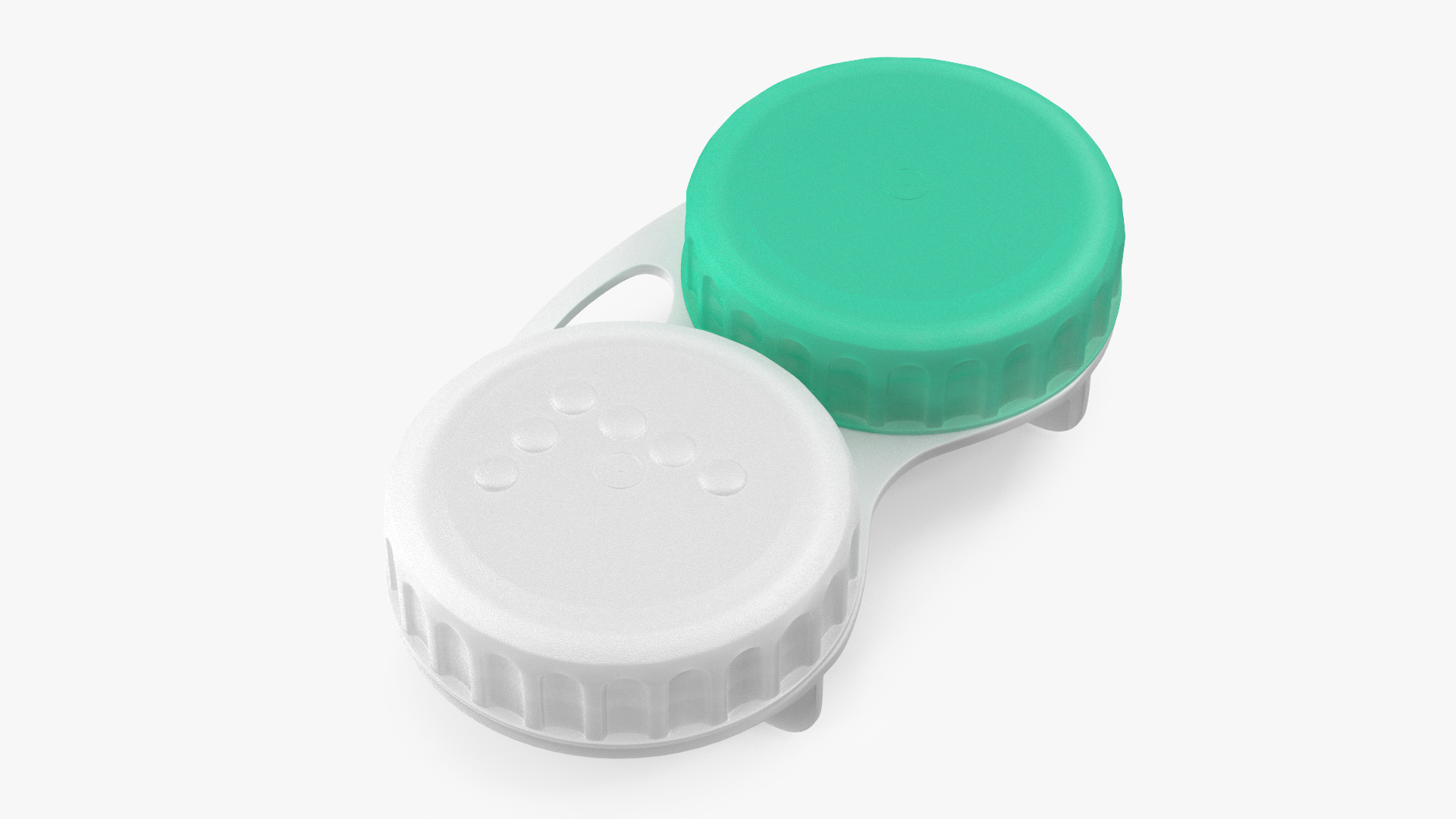 Screw Top Contact Lens Case 3D
