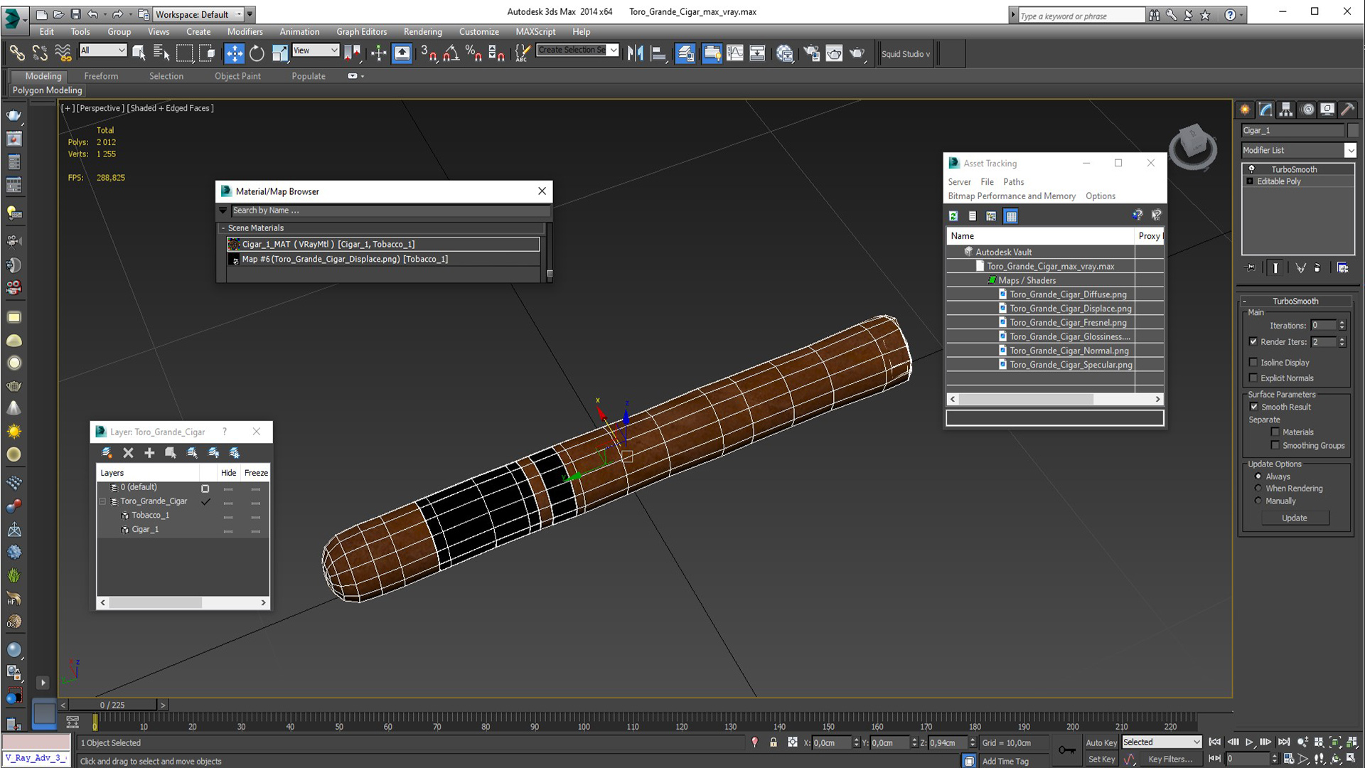 Toro Grande Cigar 3D