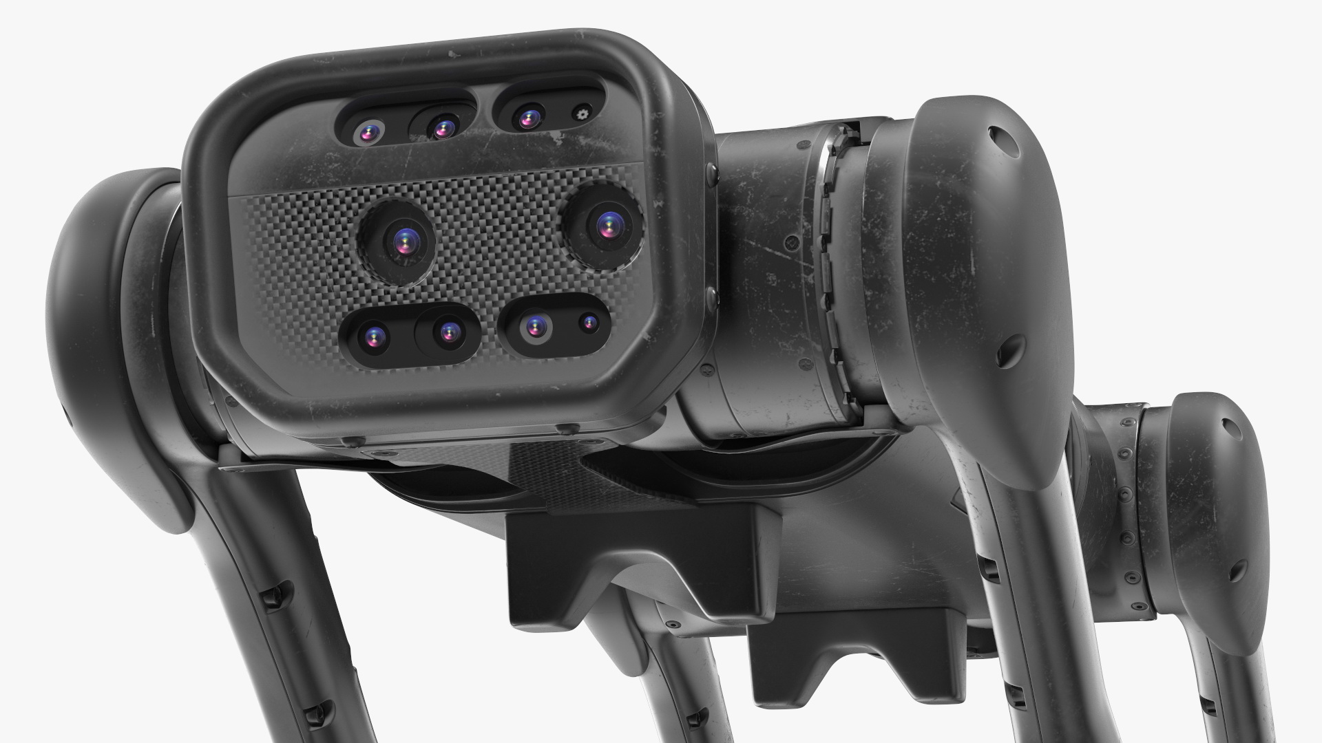 3D model Dirty Robot Dog Aliengo Rigged