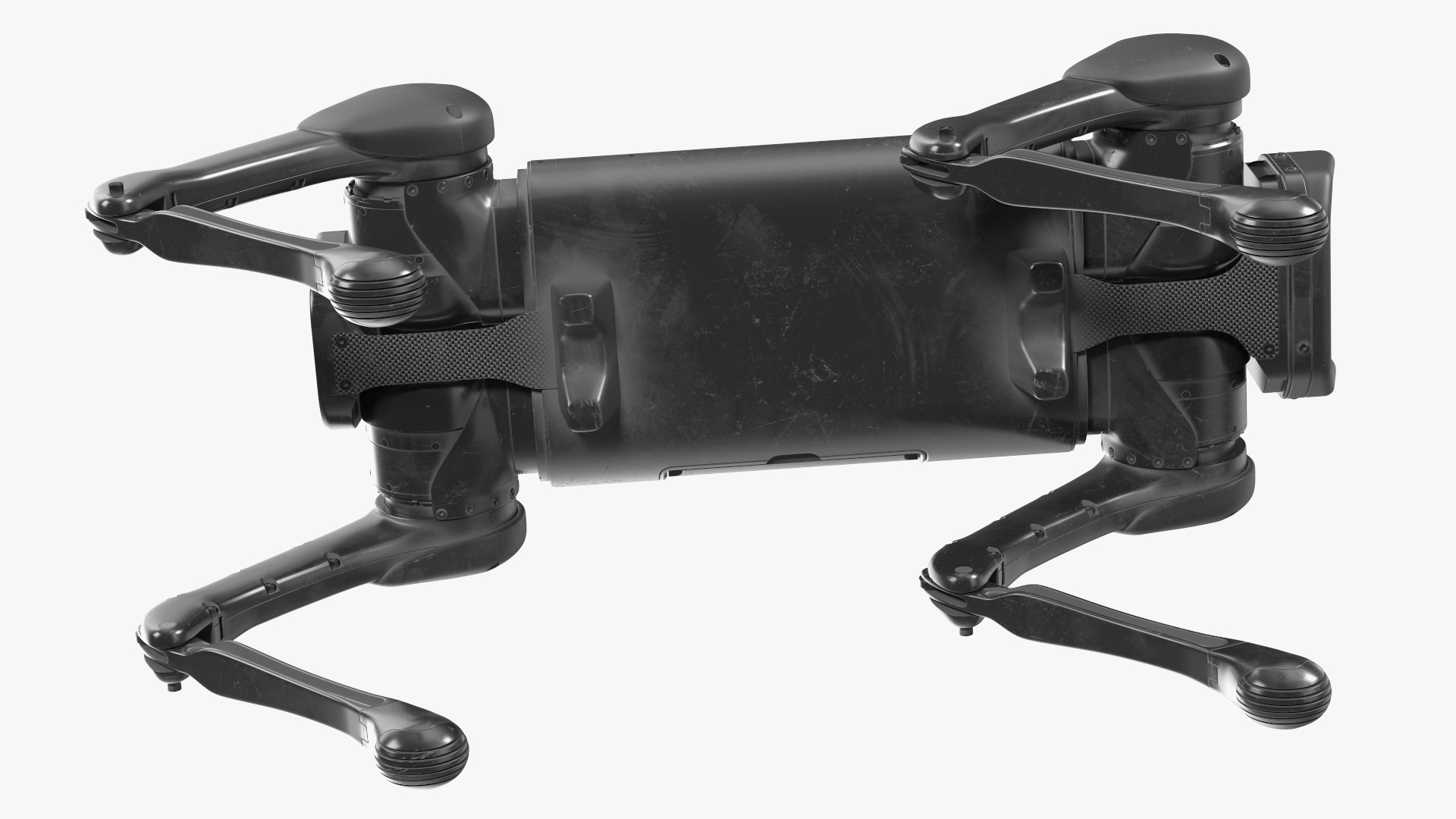 3D model Dirty Robot Dog Aliengo Rigged