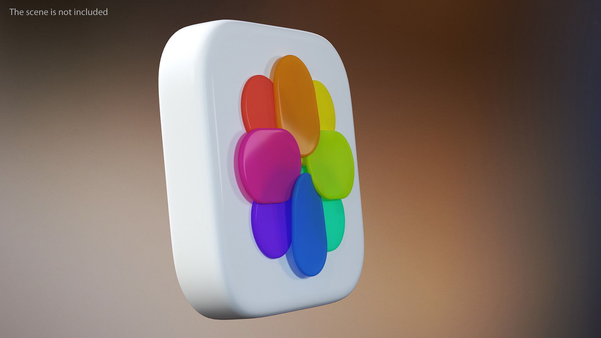 iPhone iOS Photos Icon 3D