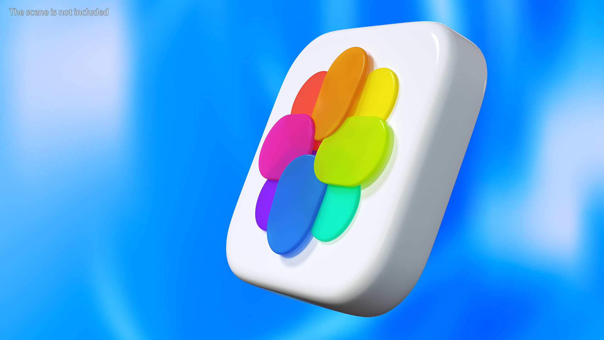 iPhone iOS Photos Icon 3D