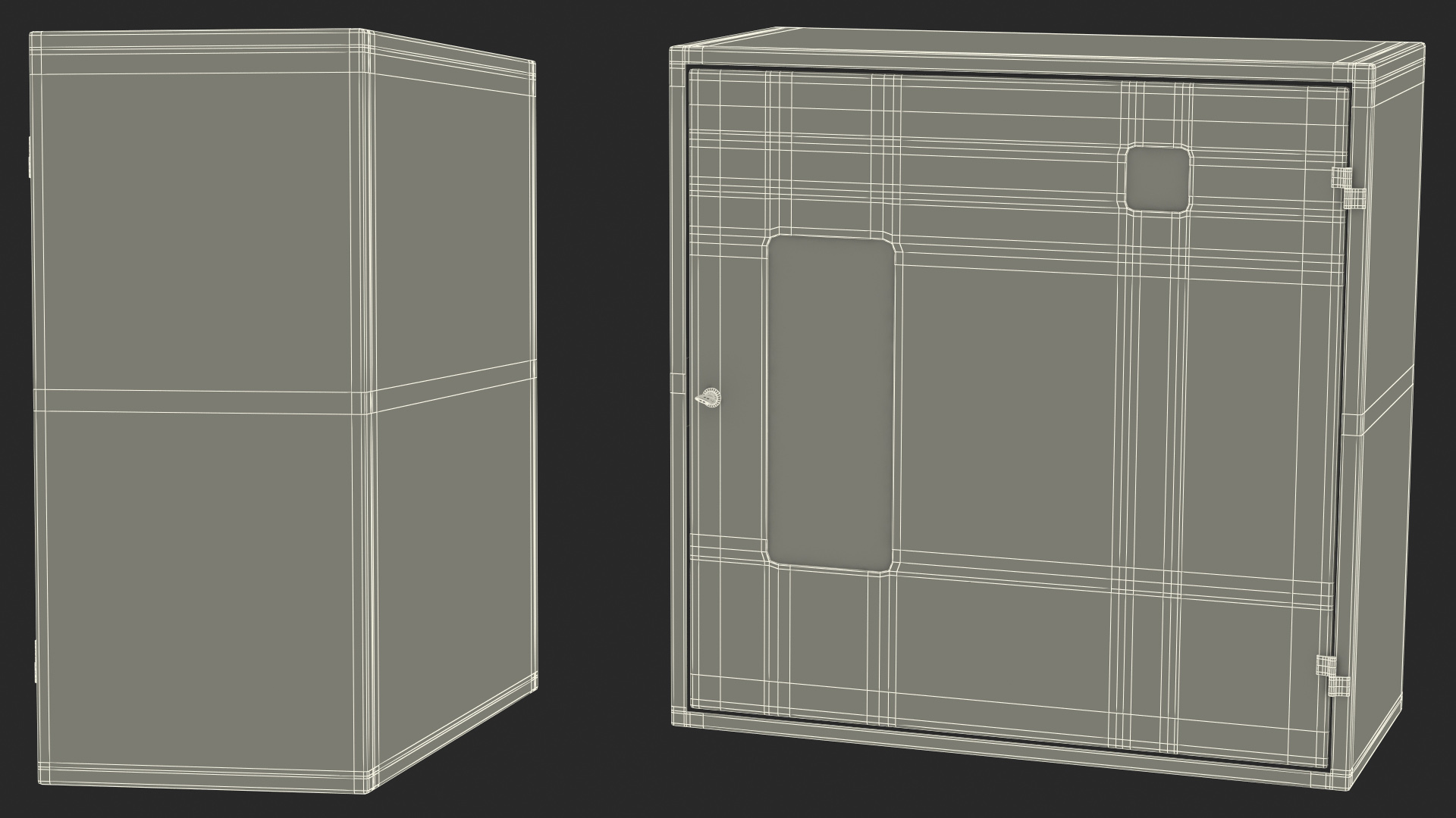 3D Fire Hose Reel Box model
